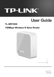 TP-Link TL-WR702N TL-WR702N V1 User Guide