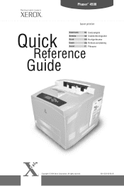 Xerox 4500DX Quick Reference Guide