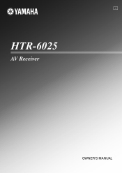 Yamaha HTR-6025 Owner's Manual