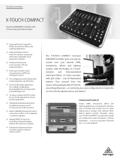 Behringer X-TOUCH COMPACT Product Information