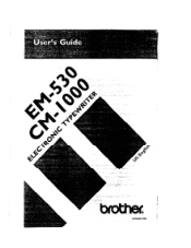 Brother International EM 530 Users Manual - English
