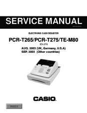 Casio PCRT275 Owners Manual