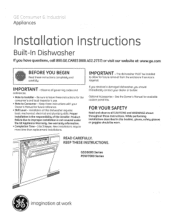 GE PDW7980PSS Installation Instructions