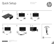 HP Pavilion 32-inch Displays Quick Setup Guide 1