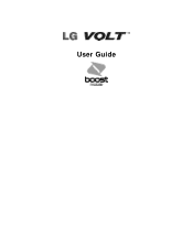 LG LS740P Update - Lg Volt Ls740 Boost Mobile Manual - English