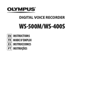 Olympus 142035 WS-500M Instructions (English, Español, Français, Português)