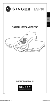 Singer ESP18 Electronic Steam Press Instruction Manual