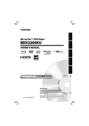 Toshiba BDX2200KU Owners Manual