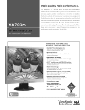 ViewSonic VA703M VA703m Spec Sheet