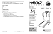 Weslo Cadence 60 Instruction Manual