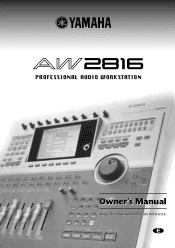 Yamaha AW2816 Owner's Manual