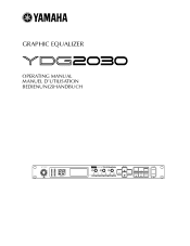 Yamaha YDG2030 YDG2030 Owners Manual