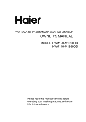 Haier HWM120-M1990DD User Manual