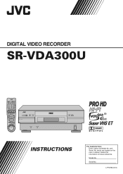 JVC SR-VDA300US Instruction Manual