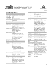 Konica Minolta bizhub PRO 951 Specifications