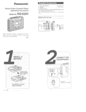 Panasonic RQE25V RQE25V User Guide
