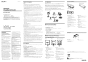 Sony PCWA-AR800 Read This First Operating Instructions