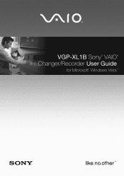Sony VGP-XL1B3 User Guide
