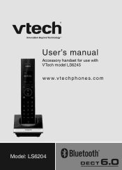 Vtech Accessory Handset for use with LS6245 User Manual (LS6204 User Manual)