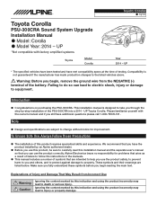 Alpine PSU-300CRA Owners Manual