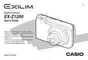 Casio EX-Z1200 Owners Manual
