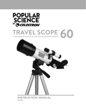 Celestron Popular Science by Celestron Travel Scope 60 Portable Telescope with Smartphone Adapter and Bluetooth Remote Popular Science by Celestron Travel Scope 60