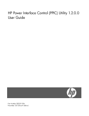 HP ProLiant SL170s HP Power Interface Control (PPIC) Utility 1.2.0.0 User Guide