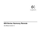 Logitech Harmony 620 User Manual