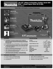 Makita XDT12T Makita XDT12T New Tool Flyers English