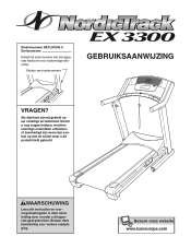 NordicTrack Ex 3300 Treadmill Dutch Manual