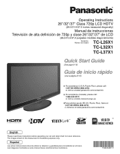 Panasonic TC-L26X1 26' Lcd Tv - Spanish