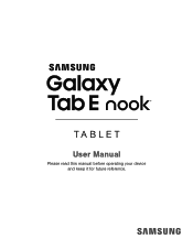 Samsung Galaxy Tab E NOOK User Manual