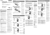 Sony ICD-P110 Operating Instructions