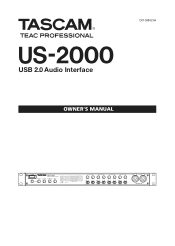 TEAC US-2000 US-2000 Owner's Manual