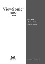 ViewSonic N3251W User Manual