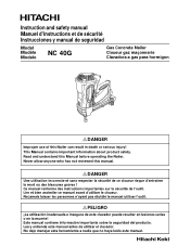 Hitachi NC40G Instruction Manual