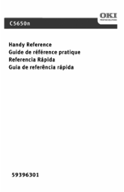 Oki C5650n C5650n Handy Reference Guide (English, Fran栩s, Espa?ol, Portugu鱩