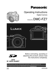 Panasonic DMCFZ7 Digital Still Camera-english/ Spanish