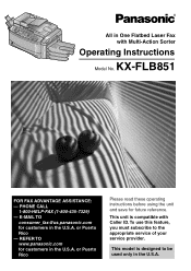 Panasonic KX-FLB851 Multi-function Laser Fax