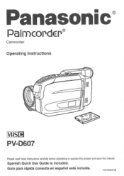 Panasonic PVD607D PVD607D User Guide