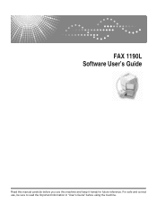 Ricoh FAX 1190L Software User's Guide