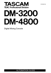 TEAC DM-3200 DM-4800 & DM-3200 Automation Guide