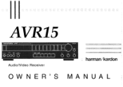 Harman Kardon AVR15 Owners Manual