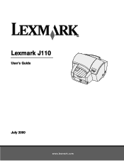 Lexmark J110 User's Guide