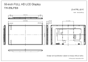 Panasonic TH-55LFE8U Professional Display for Simple Entry-Level Digital Signage CAD Drawing (PDF)