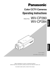Panasonic WVCP284 Color Cctv Camera - Multi Language