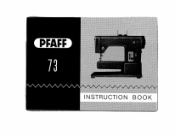 Pfaff 73 Owner's Manual