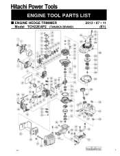 Tanaka TCH22EAP2 Parts List