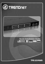 TRENDnet TPE-224WS Quick Installation Guide