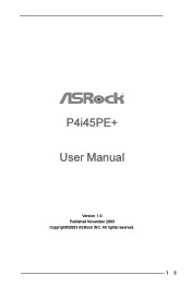ASRock P4i45PE User Manual